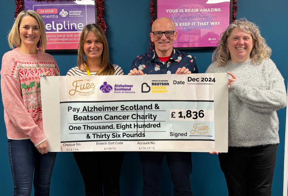 £1,836 of Fuze Foundation Give Back – Q3 September 2024 to November 2024